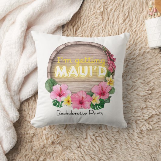 Hawaii Bachelorette Party I'm Getting Maui'd Kussen (Deken)