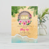 Hawaii Bachelorette Party Kaart (Staand voorkant)