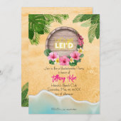 Hawaii Bachelorette Party Kaart (Voorkant / Achterkant)