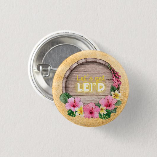 Hawaii Bachelorette Party Ronde Button 3,2 Cm (Voorkant /achterkant)