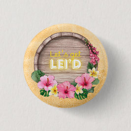 Hawaii Bachelorette Party Ronde Button 3,2 Cm