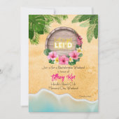 Hawaii Bachelorette Weekend Party Kaart (Voorkant)