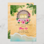 Hawaii Bachelorette Weekend Party Kaart (Voorkant / Achterkant)