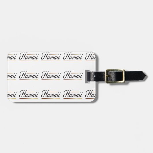Hawaii Bagagelabel (Voorkant horizontaal)
