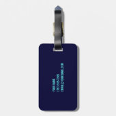 Hawaii Bagagelabel - kleurrijk label (Achterkant verticaal)