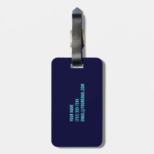 Hawaii Bagagelabel - kleurrijk label (Achterkant verticaal)