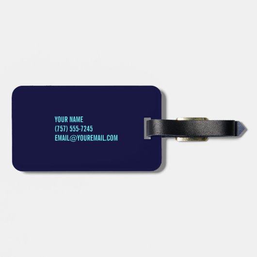 Hawaii Bagagelabel - kleurrijk label (Achterkant horizontaal)