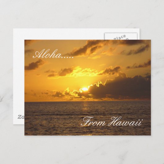 Hawaii Beach 2, Aloha...... uit Hawaï Briefkaart (Voorkant / Achterkant)