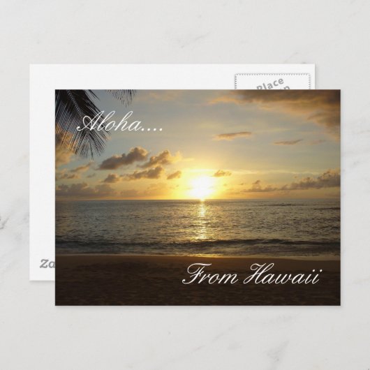 Hawaii Beach 3, Aloha...., uit Hawaï Briefkaart (Voorkant / Achterkant)