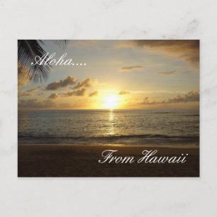 Hawaii Beach 3, Aloha...., uit Hawaï Briefkaart
