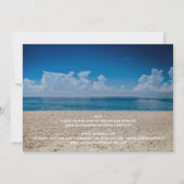 Hawaii Beach Aloha Photo Destination Wedding Kaart (Achterkant)