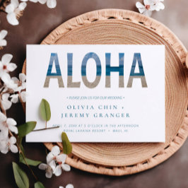 Hawaii Beach Aloha Photo Destination Wedding Kaart
