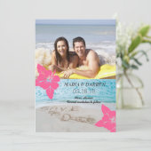 Hawaii Beach Bewaar de datum Save The Date (Staand voorkant)