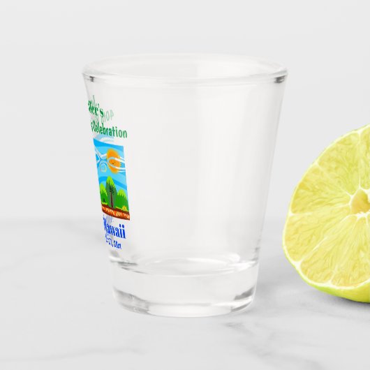Hawaii Beach Birthday Party Trip Favor Shot Glas (Rechts)