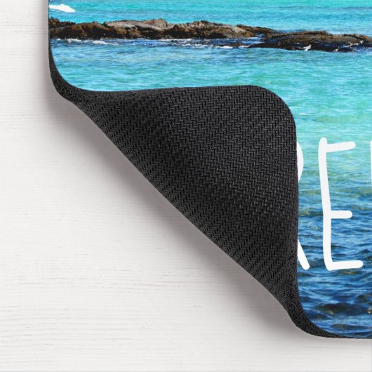 Hawaii Beach Blue Ocean Green Palm Trees Relax Muismat (Hoek)