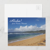 Hawaii Beach Briefkaart (Voorkant / Achterkant)