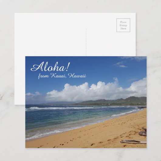 Hawaii Beach Briefkaart (Voorkant / Achterkant)