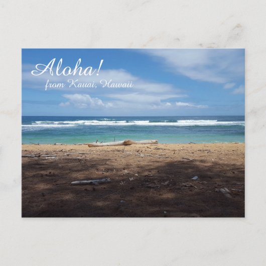 Hawaii Beach Briefkaart (Voorkant)