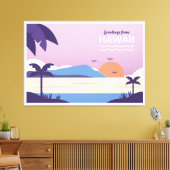 Hawaii Beach Canvas Afdruk (Insitu (Woonkamer))