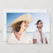 Hawaii Beach Destination Wedding Aankondiging (Achterkant)