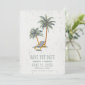 Hawaii Beach Destination Wedding Photo  Save The Date (Staand voorkant)