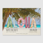 Hawaii Beach Destination Wedding Save the Date Magnetische Uitnodiging (Voorkant)