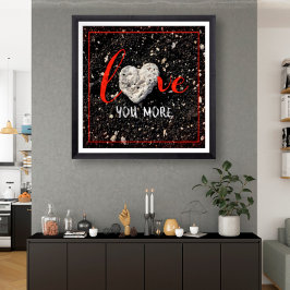 Hawaii Beach en Coral Heart Foto's meer van jou Poster