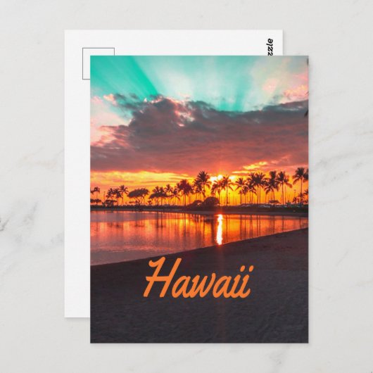 Hawaii Beach Hawaiian Islands Briefkaart (Voorkant / Achterkant)