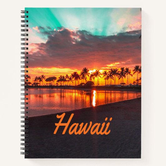 Hawaii Beach Hawaiian Islands Notitieboek (Voorkant)