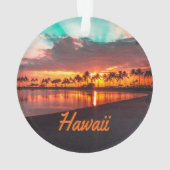 Hawaii Beach Hawaiian Islands Ornament (achterkant)