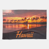 Hawaii Beach Hawaiian Islands Theedoek (Horizontaal)