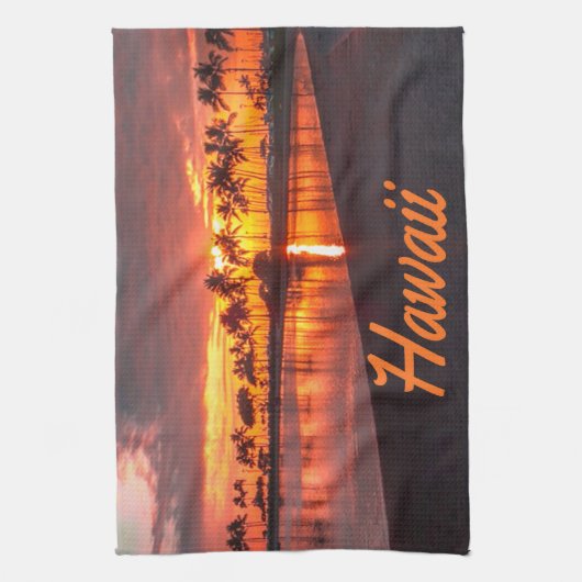 Hawaii Beach Hawaiian Islands Theedoek (Verticaal)