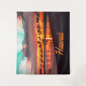 Hawaii Beach Hawaiian Islands Wandkleed (Voorkant)