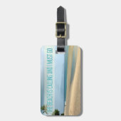 Hawaii Beach | Het strand roept om een foto Bagagelabel (Voorkant verticaal)