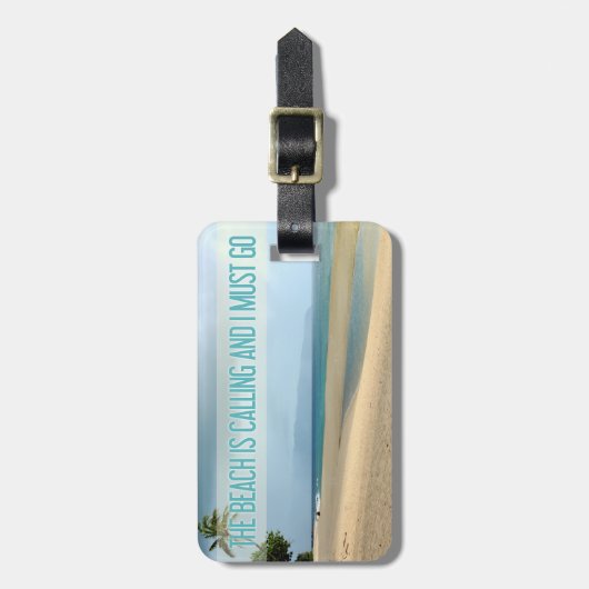 Hawaii Beach | Het strand roept om een foto Bagagelabel (Voorkant verticaal)