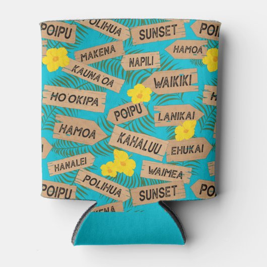 Hawaii Beach Party Blikjeskoeler (Voorkant)