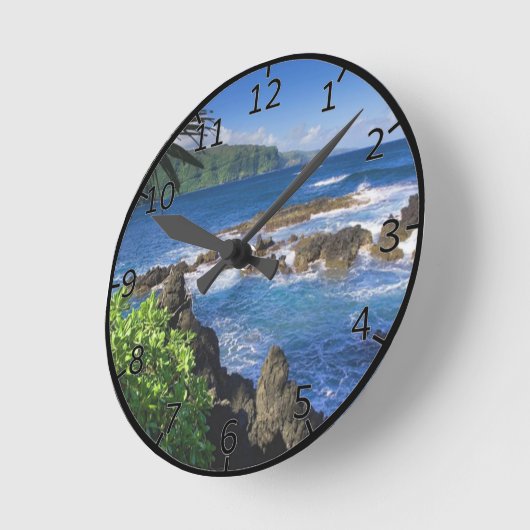 Hawaii Beach Scenery Ronde Klok (Hoek)