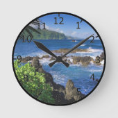 Hawaii Beach Scenery Ronde Klok (Voorkant)