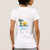 Hawaii Beach Sunset T-shirt (Achterkant)