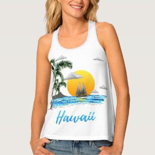 Hawaii Beach Sunset Tanktop