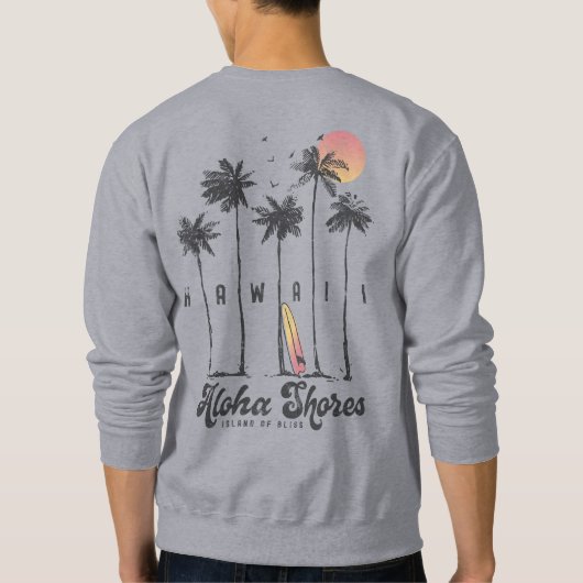 Hawaii Beach Surfer Zomervakantie Trui (Achterkant)