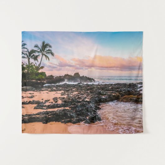 Hawaii Beach Tapestry Wandkleed (Voorkant (horizontaal))