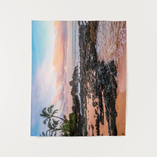 Hawaii Beach Tapestry Wandkleed (Voorkant)