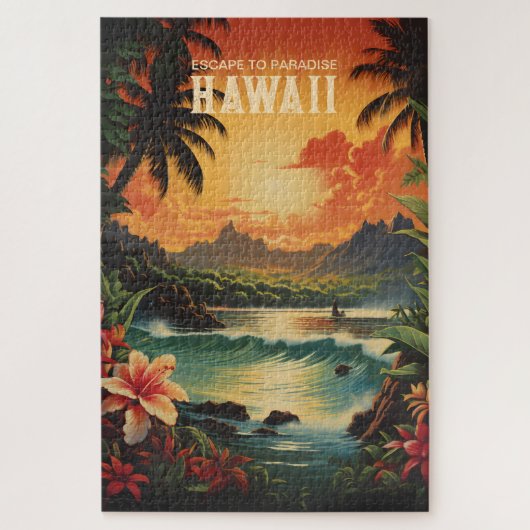  Hawaii Beach Travel Art Legpuzzel (Verticaal)