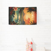  Hawaii Beach Travel Art Spandoek (Insitu)