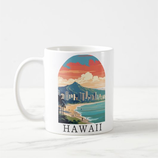 Hawaii Beach Travel koffie Mok (Links)