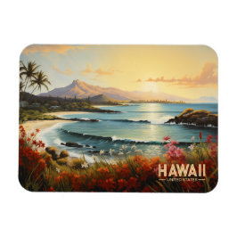  Hawaii Beach Tropical Paradise Painting Magneet