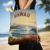  Hawaii Beach Tropical Paradise Painting Tote Bag