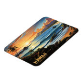 Hawaii Beach Tropical Paradise  schilderij Magneet (Linkerzijde)