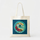 Hawaii Beach Waves Tote Bag (Voorkant)
